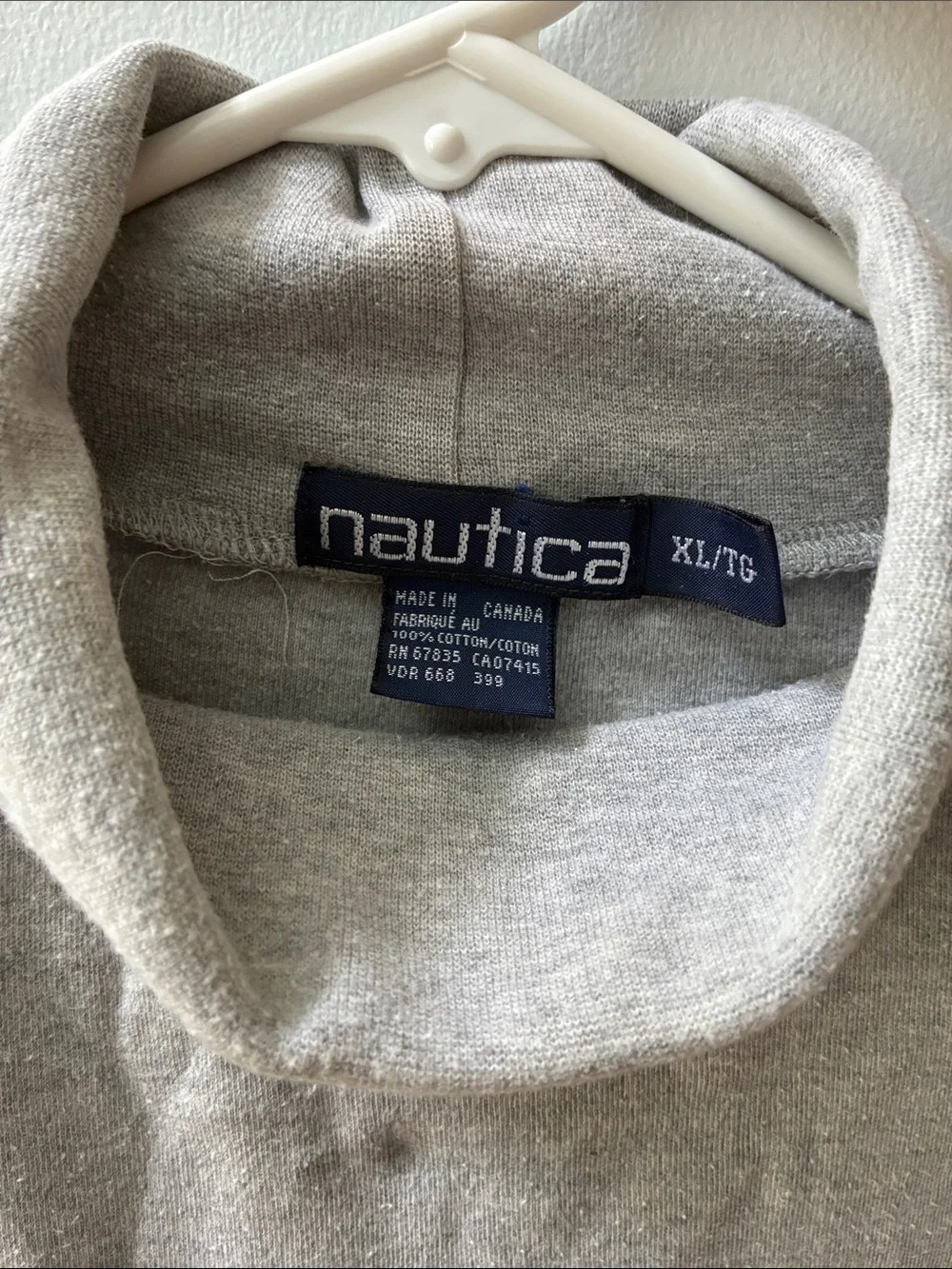 Nautica Men's Gray Turtleneck Sweater